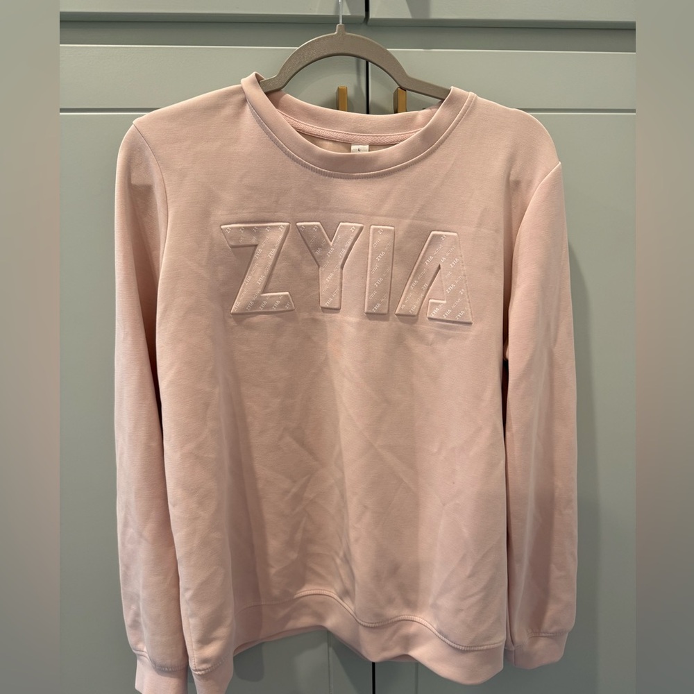 ZYIA ACTIVE blush logo sweatshirt